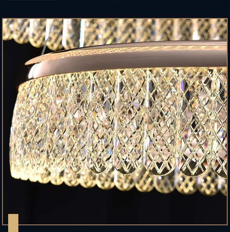 Luxury Crystal  LED Pendent lamp detail